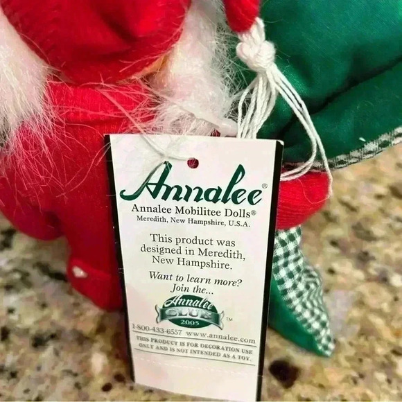 Annalee Santa Claus in Long Johns and mouse slippers 9” NWT - Picture 5 of 8